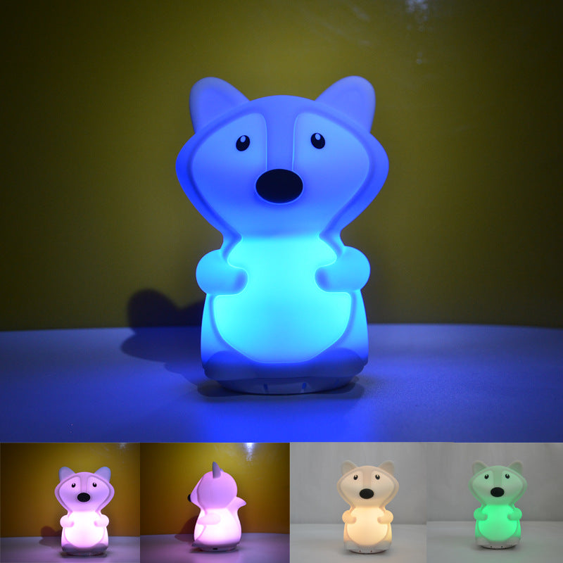 Colorful Silicone Night Light Cute Pet Dog
