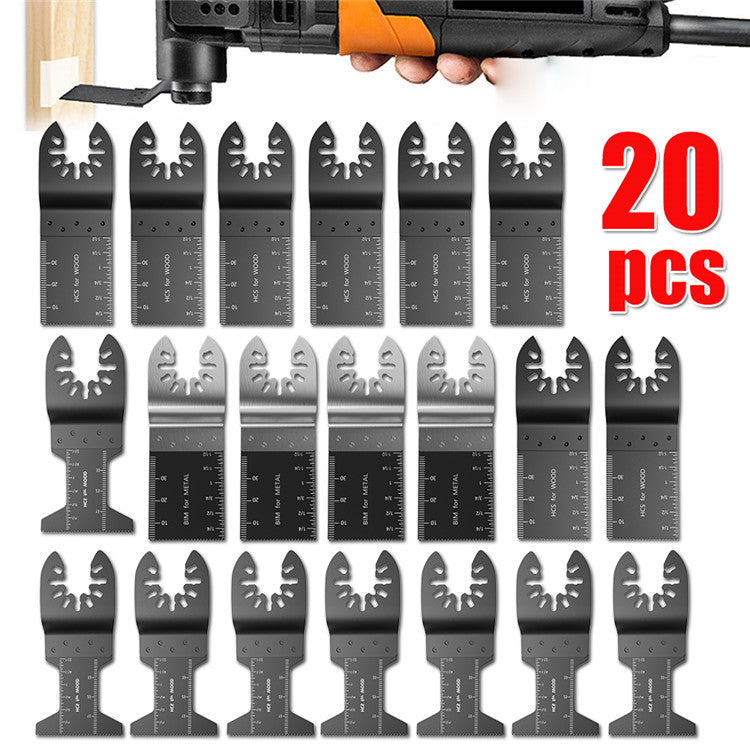 20pcs Quick-installed Universal Saw Blade, Multi-function Saw Blade, 5 Specification Combinations