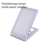 Solar light therapy lamp