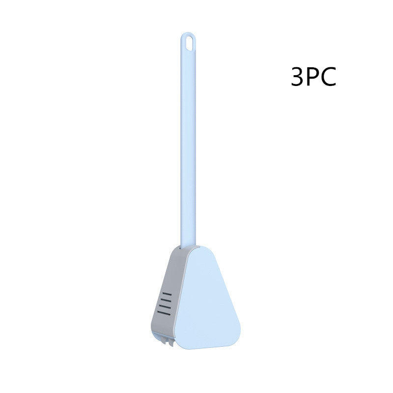 Soft Plastic Toilet Brush With No Dead Ends, Daily Necessities Long Handle Cleaning Brush
