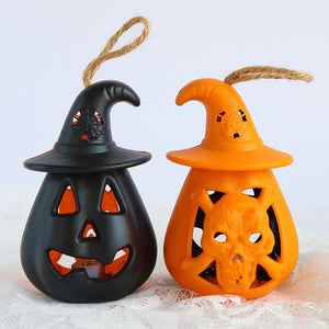 Halloween Pumpkin Lantern Portable Skull Candle Light