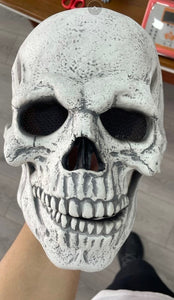Full Head Skull Mask Helmet With Movable Jaw 3D Skeleton Skull Horror Mask Adults Cosplay Costume