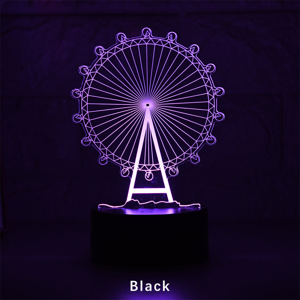 LED Creative Romantic Ferris Wheel Shape Night Light