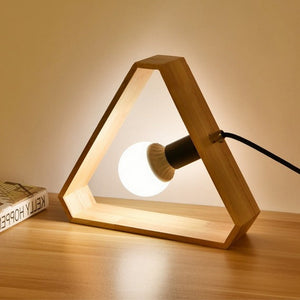 Bedside Eye Protection Desk Lamp Wooden Night Light