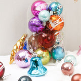 Bucketed Plastic Shiny Matte Christmas Balls
