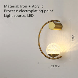 Modern Minimalist Light Luxury Creative Design Wall Lamp