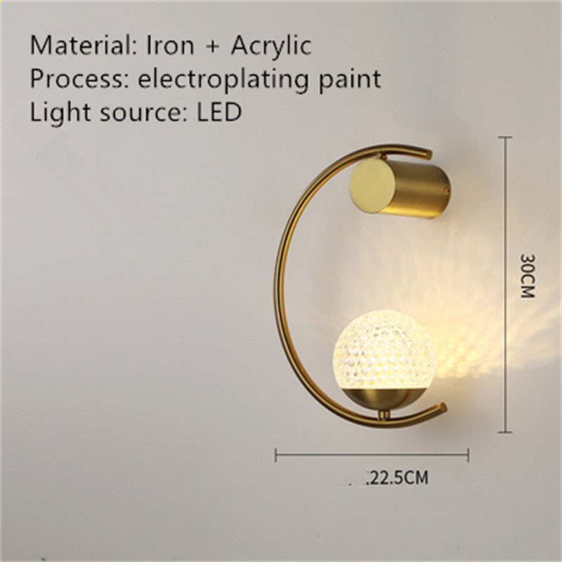 Modern Minimalist Light Luxury Creative Design Wall Lamp
