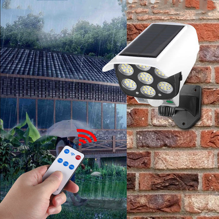 Simulation Surveillance Fake Camera Solar Sensor Wall Light