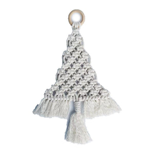 European And American Style Hand-woven Christmas Tree Pendant Cotton Rope Logs