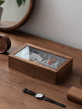 Solid Wood Watch Storage Box Display Stand