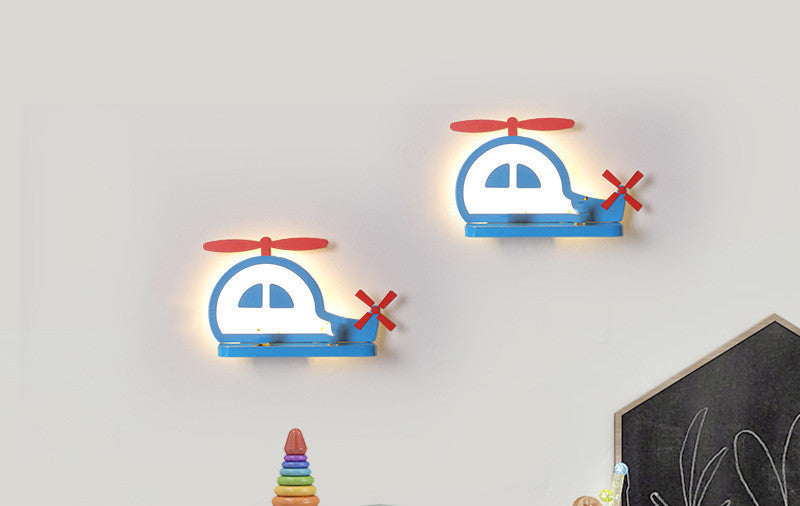 Nordic Minimalist Bedroom Children's Room Bedside Aisle Wall LED Lamps