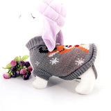Christmas Maple Snowflake Turtleneck Knitted Sweater Pet Clothes
