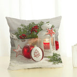 Christmas linen pillowcase