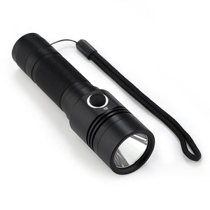Ultra-thick Aluminum Alloy USB Rechargeable Flashlight