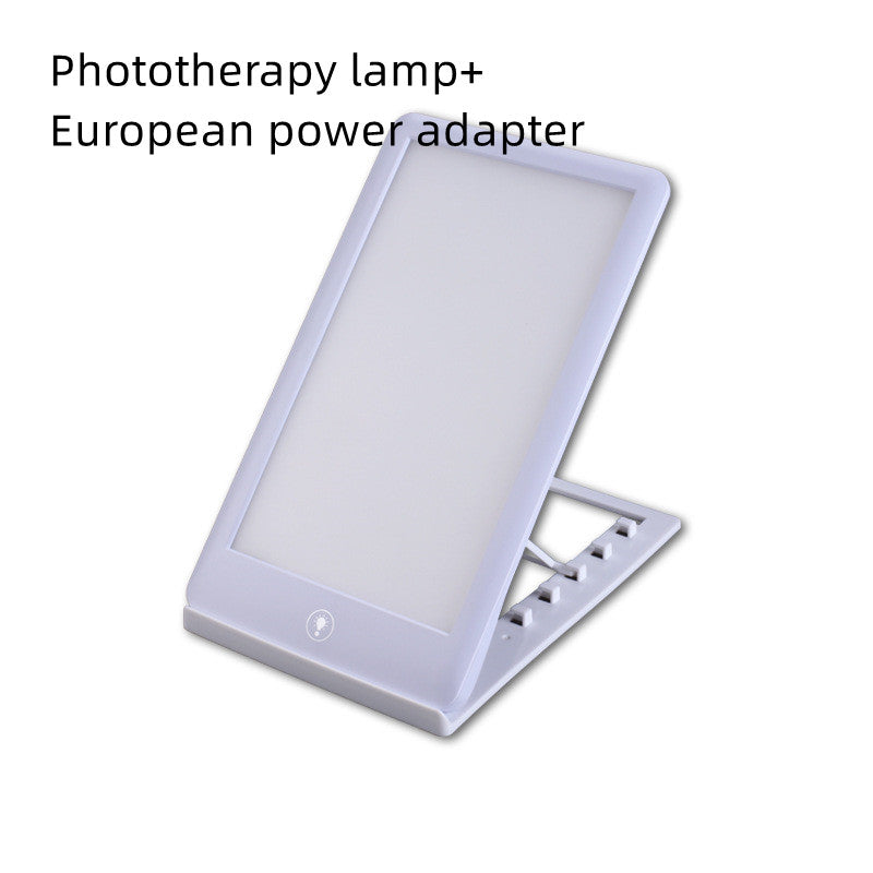 Solar light therapy lamp