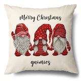 Christmas Hugging Pillowcase Flax Elk Pillowcase Amazon Hot Style Sofa Pillowcase Cushion