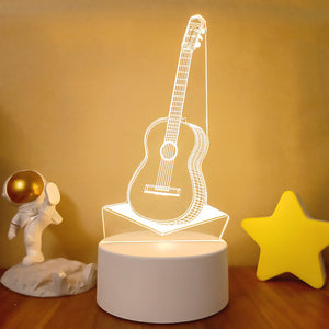 3D Light Colorful Touch Remote Control LED Visual Light 3D Small Table Lamp