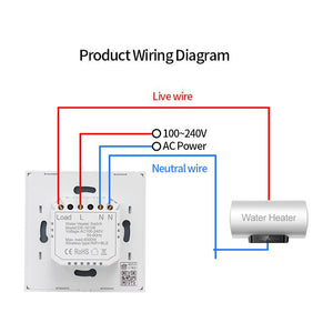 Water Heater Switch Intelligent High-power Water Heater Switch Timing Control