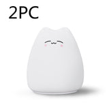 Silicone Touch Sensor LED Night Light For Children Baby Kids