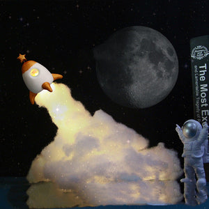 Creative Night Light Led Astronaut Rocket Student Desktop Decoration