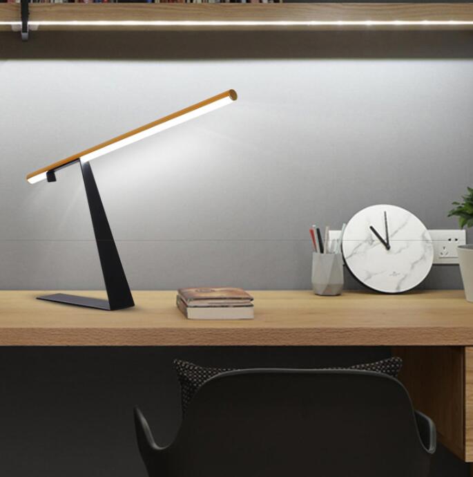 Simple And Modern Long Pole Geometric Lamp Study Table Lamp