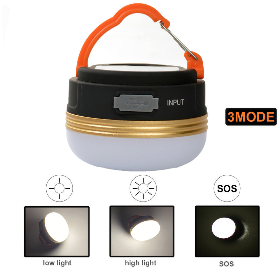 Strong Light Camping Light Usb Rechargeable Outdoor Led Hanging Light
