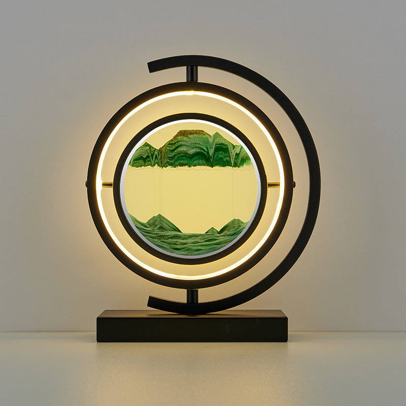 Hourglass Quicksand Painting Desk Lamp Simple