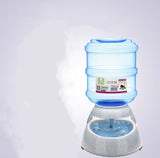 Cats Dogs Automatic Pet Feeder Drinking Water Fountains Large Capacity Plastic Pets Dog Food Bowl Water Dispenser