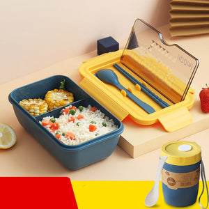 Heated Partitioned Bento Box Student Japanese Lunch Box