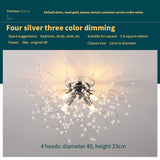 Dandelion Bedroom Crystal Ceiling Lamp