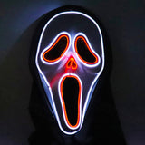 Halloween Scary Skull LED Glowing Screaming Mask