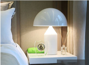 Post-modern Creative Simple Model Room Hotel Desktop Bedroom Bedside Semi-circular Hardware Mushroom Desk Lamp