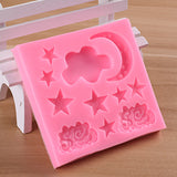 Cloud Moon Star Cake Silicone Fondant Mould