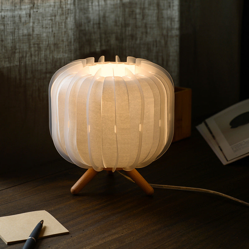 Japanese Style Bedside Lamp Table Lamp Ins Wind White Simple