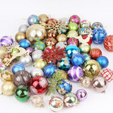 Bucketed Plastic Shiny Matte Christmas Balls