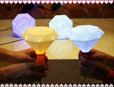 Colorful Gradient Diamond Night Light LED
