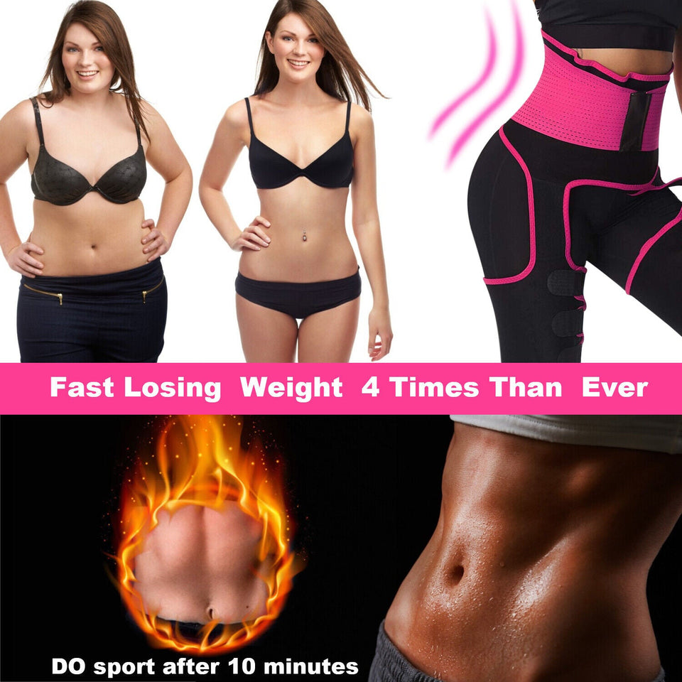 Women High Waist Butt Lifter Thigh Trimmer Body Shaper  Belt Sweat Sauna Trainer