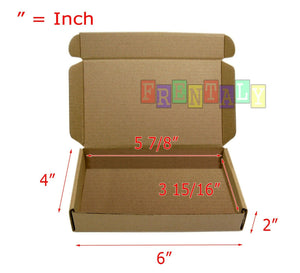 100 6x4x2 Cardboard Shipping Mailer Packing Box Boxes
