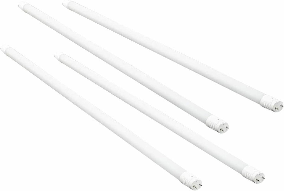 4 Pack T8 LED Light Bulbs Tube 4FT,2200LM,4000K,17W,Bright White Light 848837009731