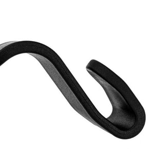 4pcs Car Hook Seat Hangers Black Headrest Back Holder Clip Bag Grocery Accessory