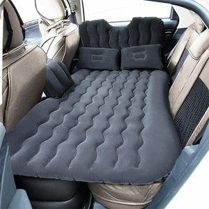 Inflatable Travel Car Camping Mattress Bed Back Seat Sleep Rest 2 Pillow Pump