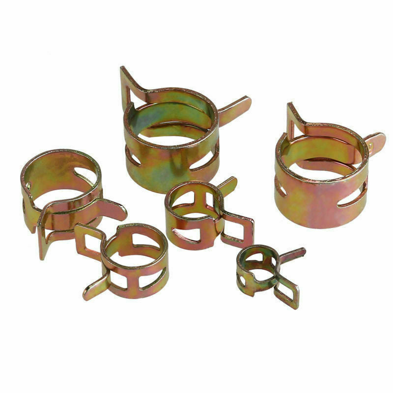 60pack Spring Clips Fuel Hose Line Water Pipe Air Tube Clamps 7/10/11/14/16/17mm
