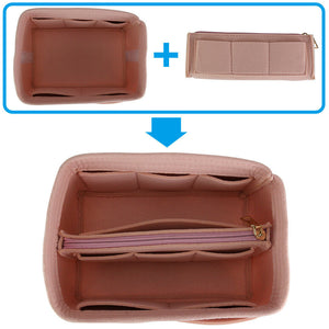 Multi pocket Handbag Organizer Felt Purse Insert Storage Tote Shaper Liner Bag