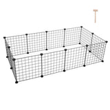 12 X Metal Panels Dog Playpen Crate Fence Pet Play Pen Exercise Cage Wire Yard