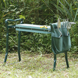 Foldable Kneeler Garden Bench Stool Soft Seat Eva Pad Kneeling Tool Pouch