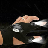 LED Flashlight Gloves Light Fingerless Outdoor Fishing Gloves Christmas Gift 636510601422