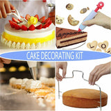 106pcs Set Cake Decorating Supplies Pieces Kit Baking Tools Turntable Stand Pen