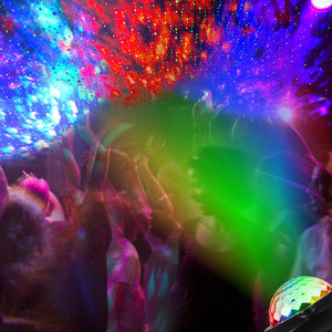 Bluetooth Speaker RGB LED Stage Light Strobe Disco Party DJ Ball Lamp W/ Remote