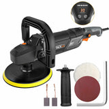 TACKLIFE Polisher, 7”/9” 12.5Amp 1500W Variable Speed Buffer/Waxer, Digital Scre