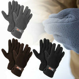 2 or 3 PACK Men's Fleece Lined Adjustable Warm Winter Gloves